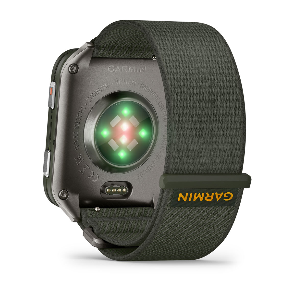 Venu® X1 Moss with Titanium Caseback and Moss ComfortFit Nylon Band