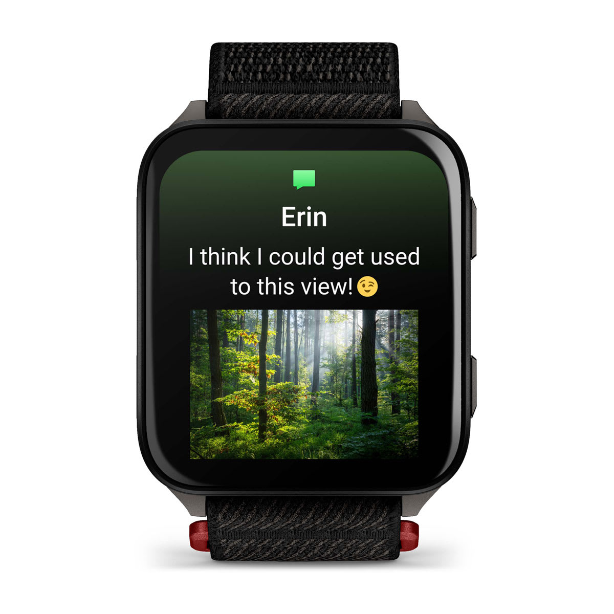 Venu® X1 Black with Slate Titanium Caseback and Black ComfortFit Nylon Band