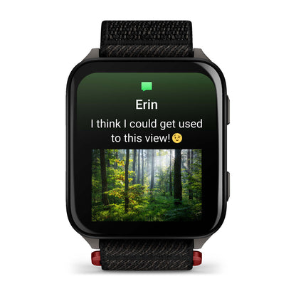 Venu® X1 Black with Slate Titanium Caseback and Black ComfortFit Nylon Band