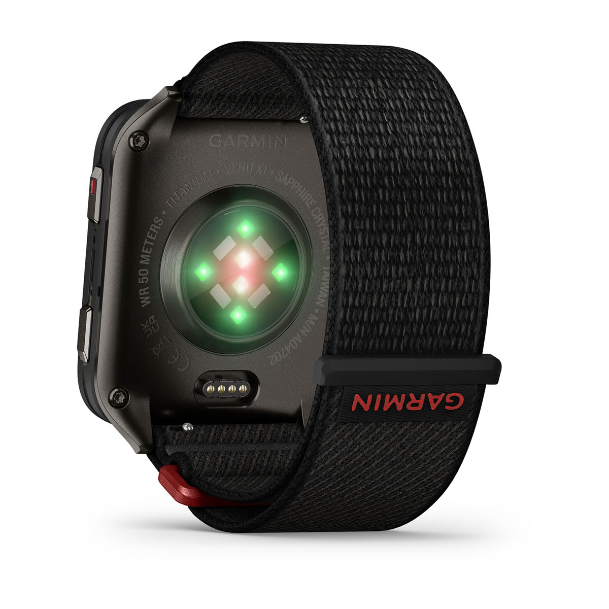 Venu® X1 Black with Slate Titanium Caseback and Black ComfortFit Nylon Band