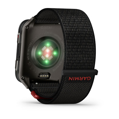 Venu® X1 Black with Slate Titanium Caseback and Black ComfortFit Nylon Band