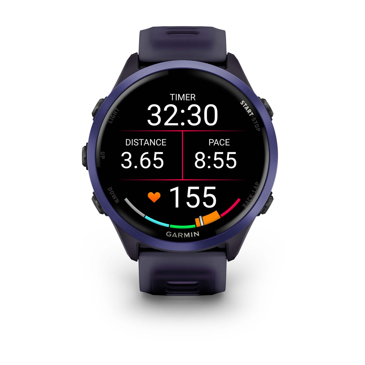 Forerunner® 570 - 47mm Indigo Aluminum with Translucent Imperial Purple/Indigo Band