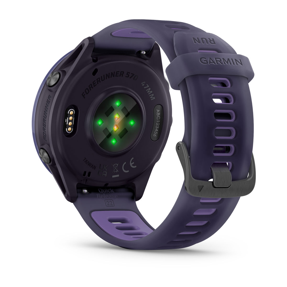 Forerunner® 570 - 47mm Indigo Aluminum with Translucent Imperial Purple/Indigo Band