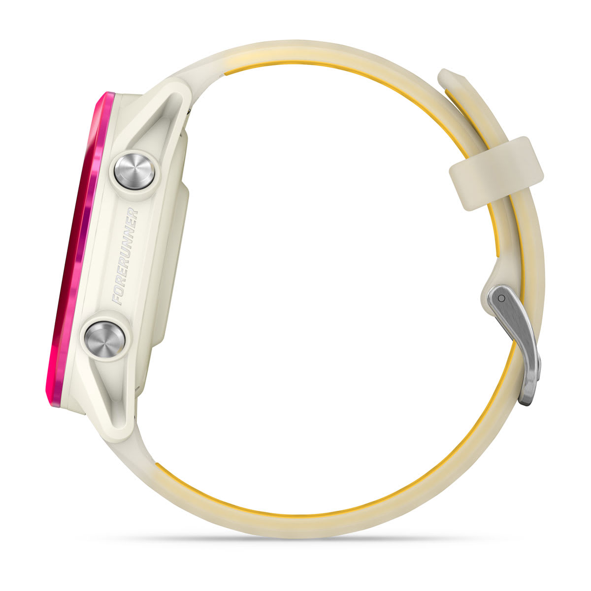 Forerunner® 570 - 42mm Raspberry Aluminum with Translucent Bone/Mango Band