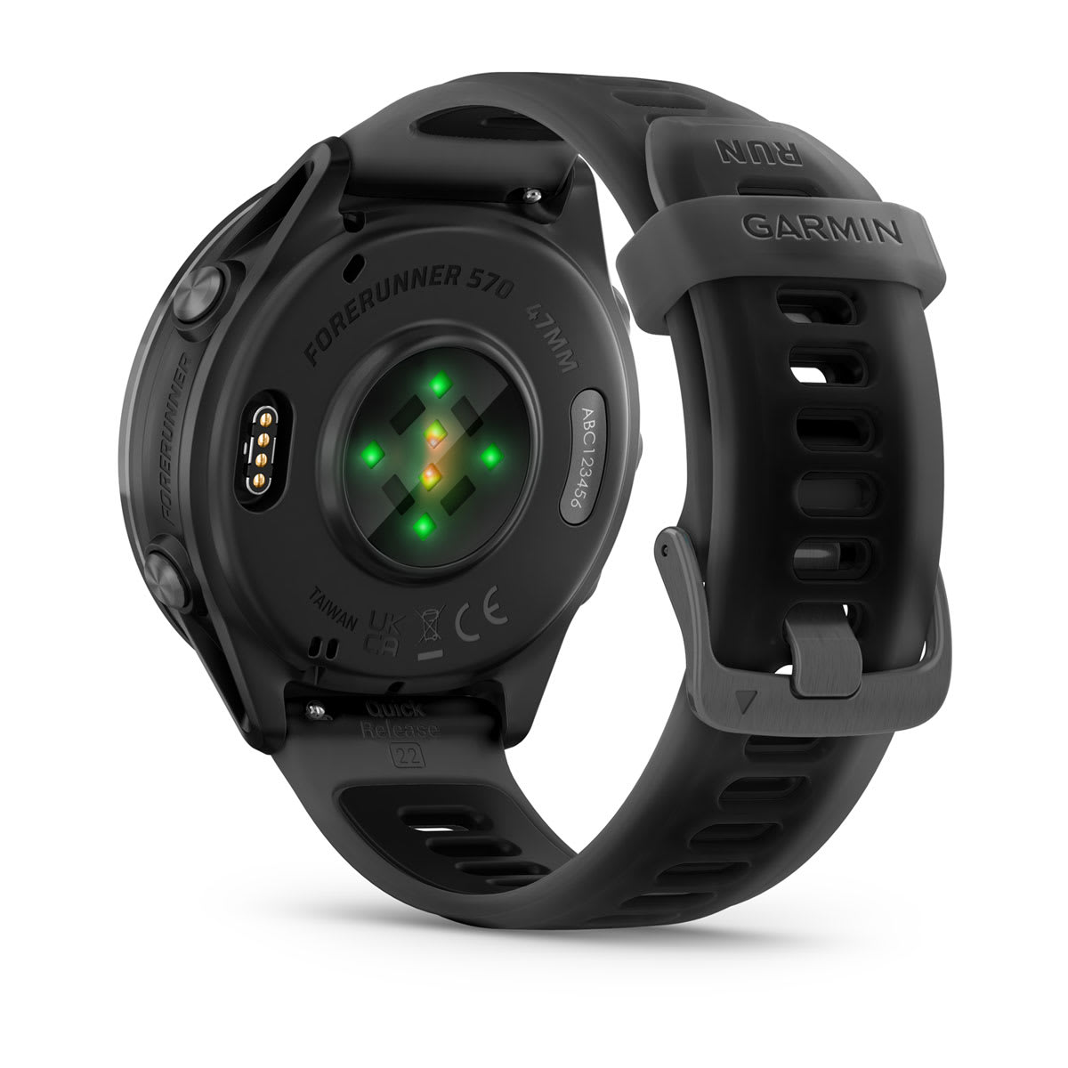 Forerunner® 570 - 47mm Slate Gray Aluminum with Translucent Black/Black Band