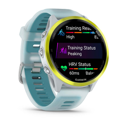 Forerunner® 570 - 47mm Amp Yellow Aluminum with Translucent Whitestone/Turquoise Band