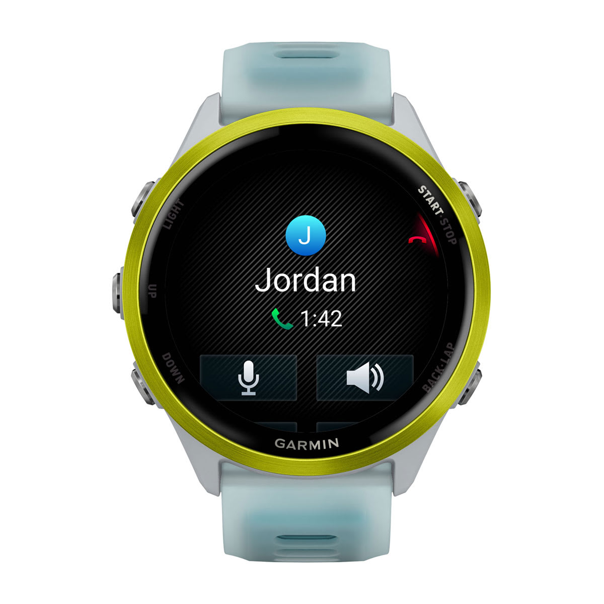 Forerunner® 570 - 47mm Amp Yellow Aluminum with Translucent Whitestone/Turquoise Band
