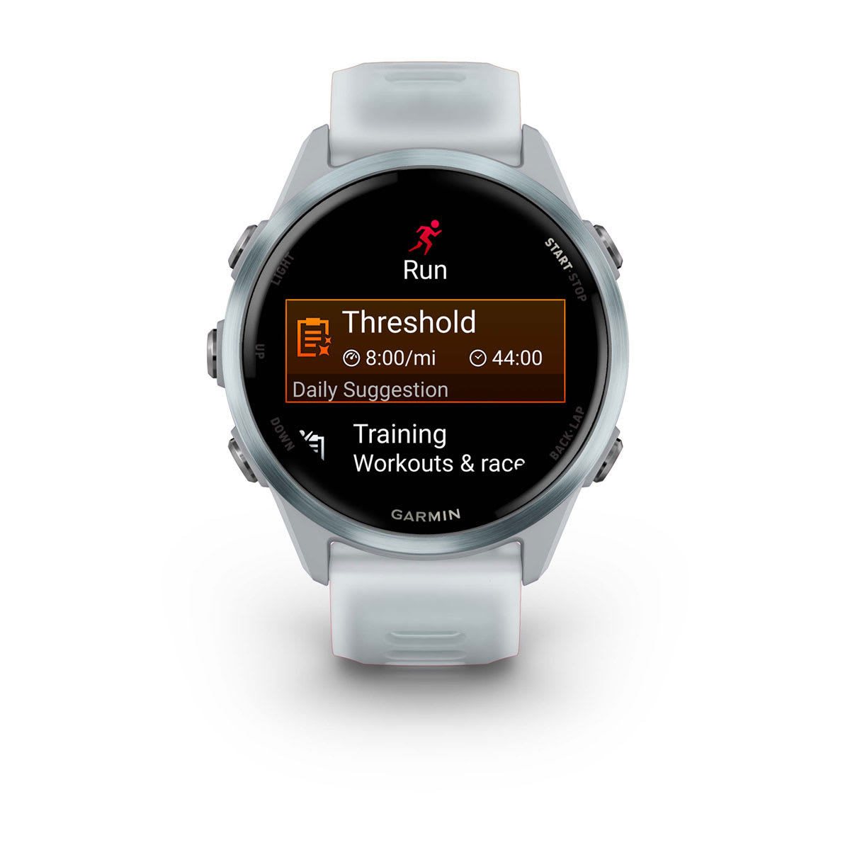 Forerunner® 570 - 42mm Cloud Blue Aluminum with Translucent Whitestone/Cloud Blue Band