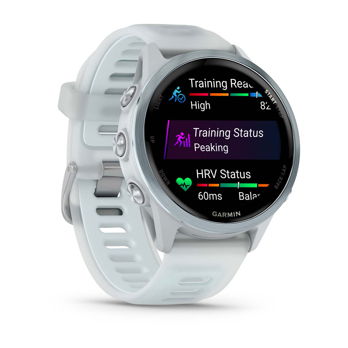 Forerunner® 570 - 42mm Cloud Blue Aluminum with Translucent Whitestone/Cloud Blue Band