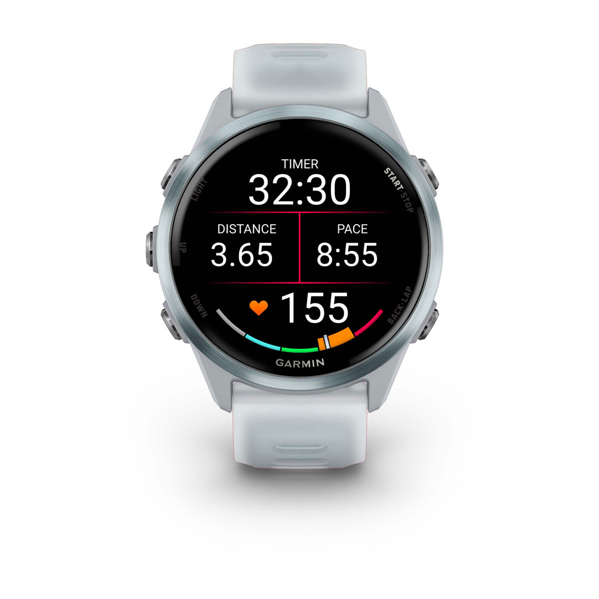 Forerunner® 570 - 42mm Cloud Blue Aluminum with Translucent Whitestone/Cloud Blue Band
