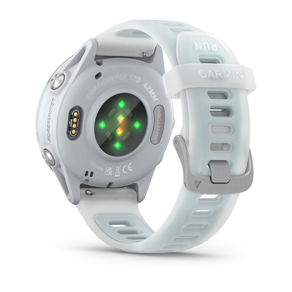 Forerunner® 570 - 42mm Cloud Blue Aluminum with Translucent Whitestone/Cloud Blue Band