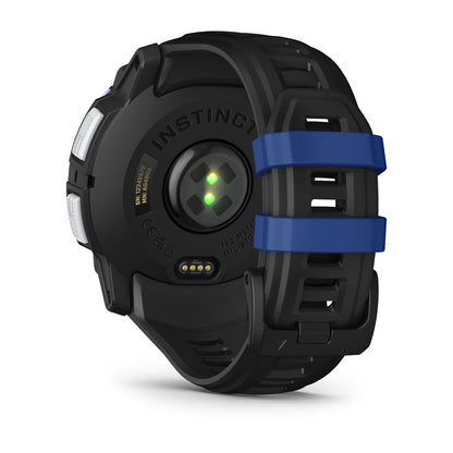 Instinct® 3 – 50 mm, Solar Whitestone with Black/Bolt Blue Band
