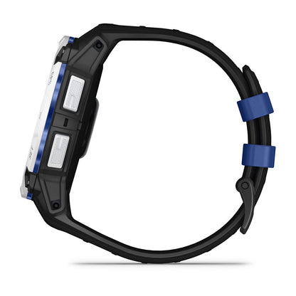 Instinct® 3 – 50 mm, Solar Whitestone with Black/Bolt Blue Band