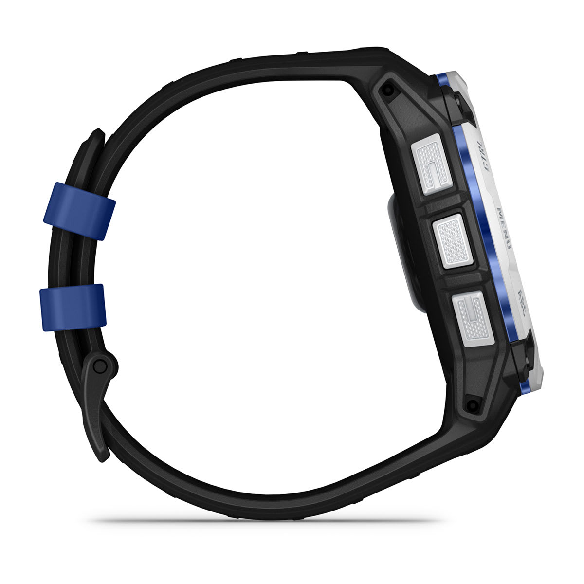 Instinct® 3 – 50 mm, Solar Whitestone with Black/Bolt Blue Band