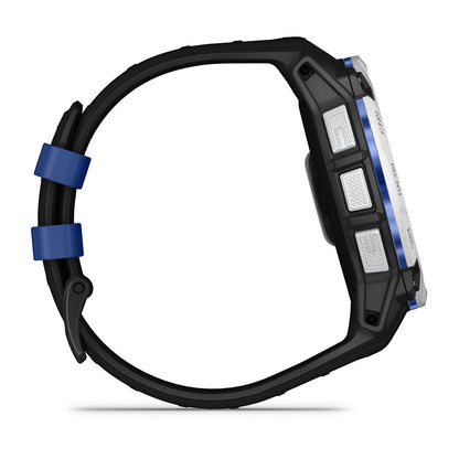 Instinct® 3 – 50 mm, Solar Whitestone with Black/Bolt Blue Band