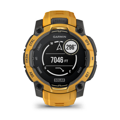 Instinct® 3 – 45 mm, Solar Sunburst with Sunburst/Gray Band