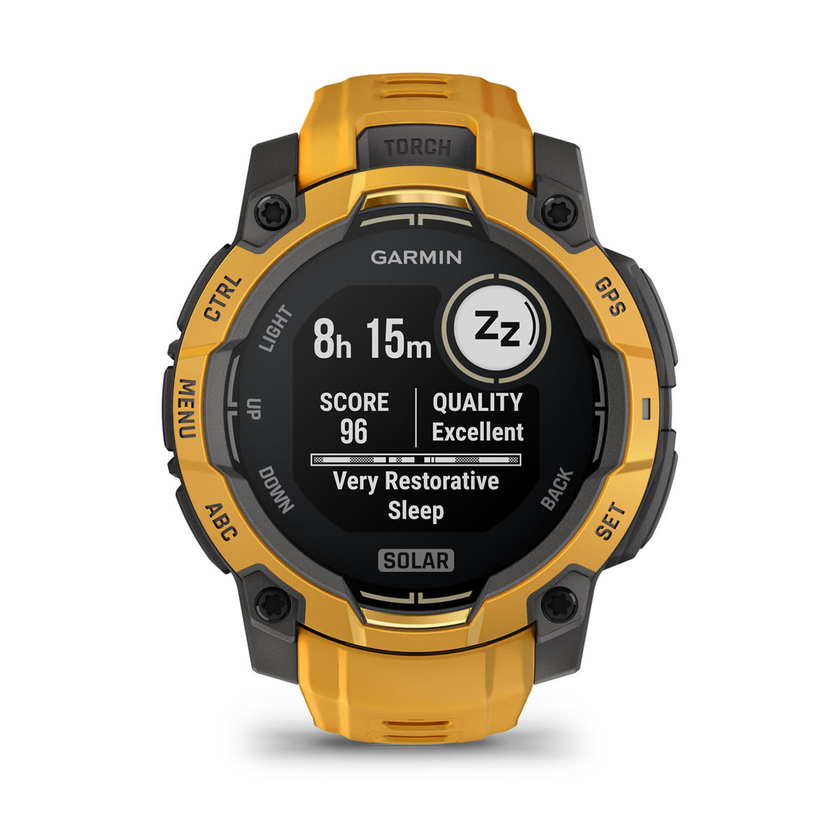 Instinct® 3 – 45 mm, Solar Sunburst with Sunburst/Gray Band