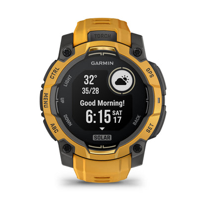 Instinct® 3 – 45 mm, Solar Sunburst with Sunburst/Gray Band