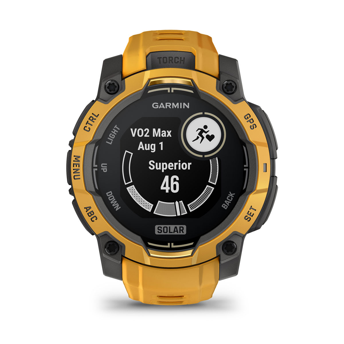 Instinct® 3 – 45 mm, Solar Sunburst with Sunburst/Gray Band