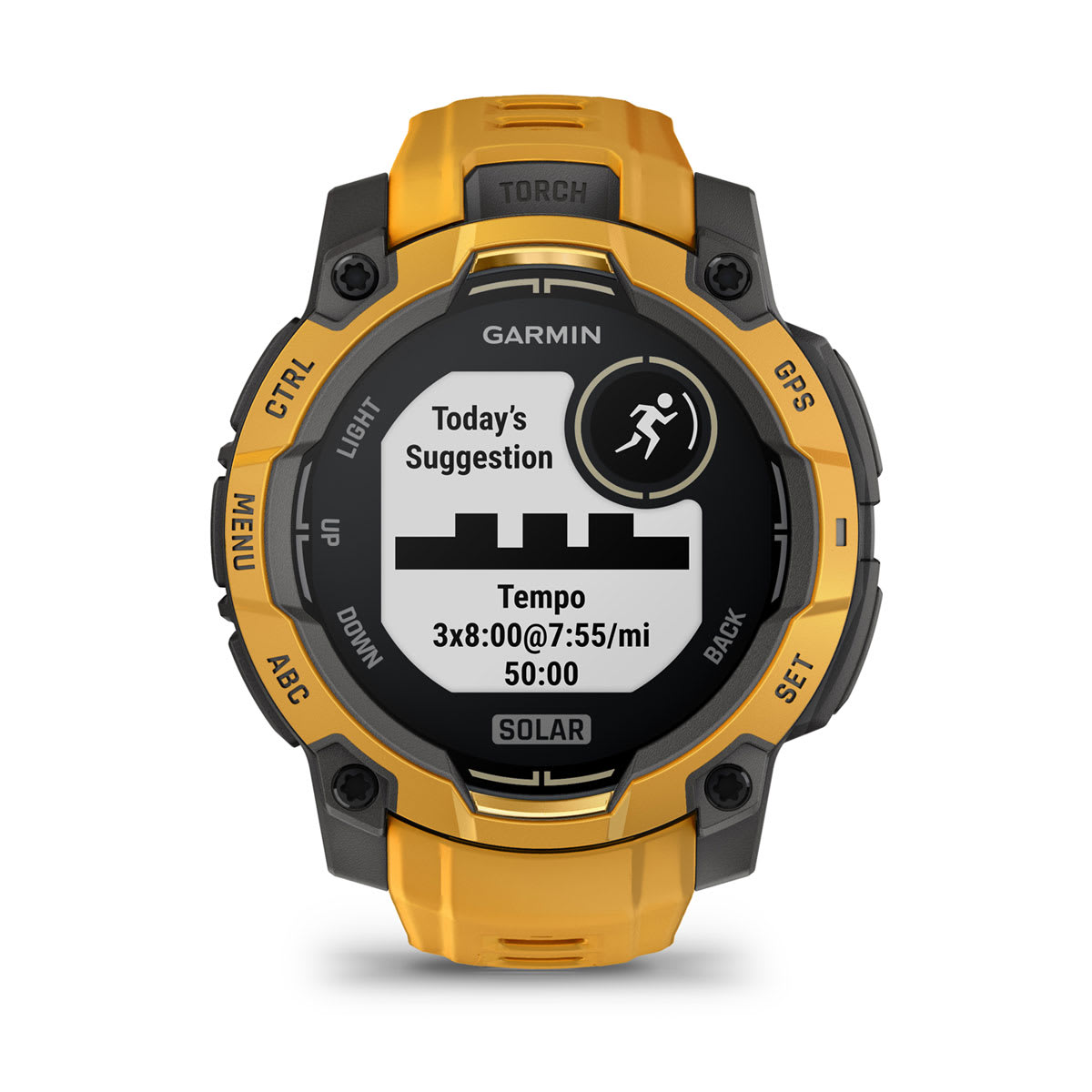Instinct® 3 – 45 mm, Solar Sunburst with Sunburst/Gray Band