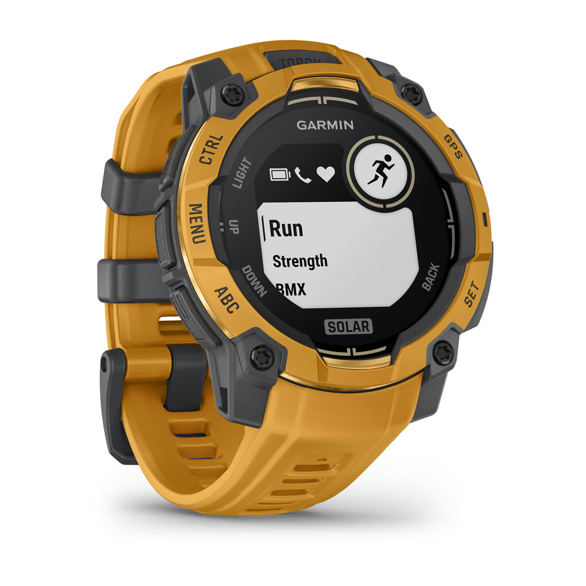 Instinct® 3 – 45 mm, Solar Sunburst with Sunburst/Gray Band