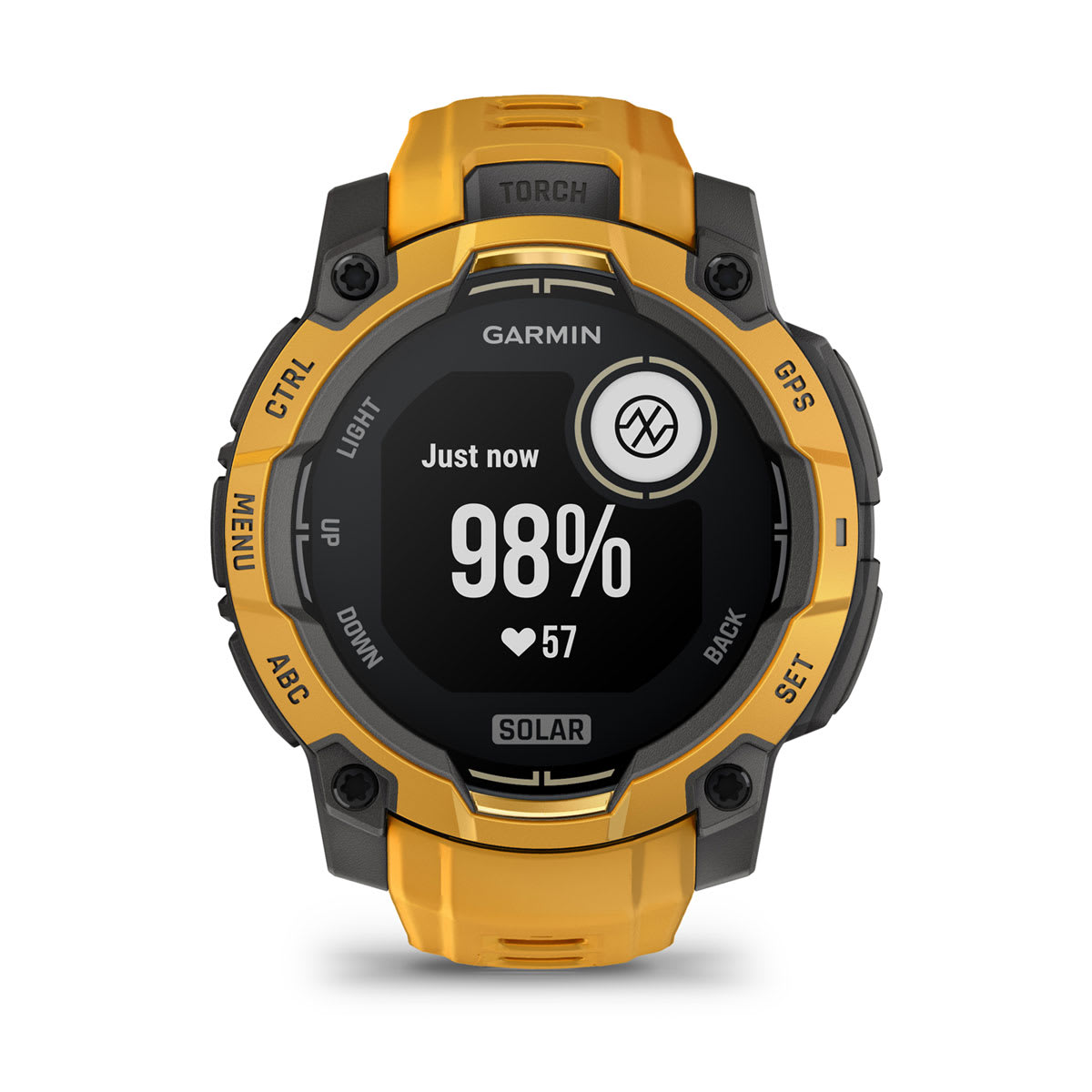 Instinct® 3 – 45 mm, Solar Sunburst with Sunburst/Gray Band