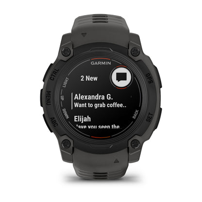 Instinct® E – 40 mm Black with Charcoal Band