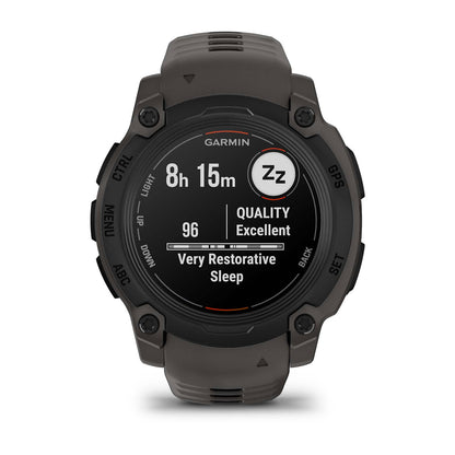 Instinct® E – 40 mm Black with Charcoal Band