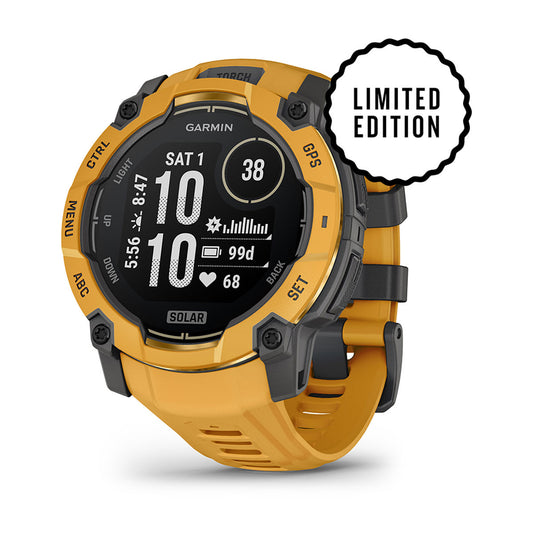 Instinct® 3 – 50 mm, Solar Sunburst with Sunburst/Gray Band