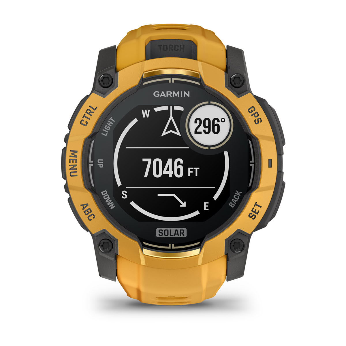 Instinct® 3 – 50 mm, Solar Sunburst with Sunburst/Gray Band