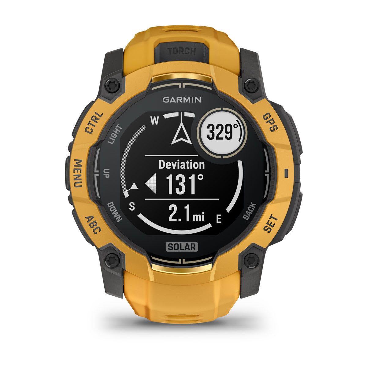 Instinct® 3 – 50 mm, Solar Sunburst with Sunburst/Gray Band
