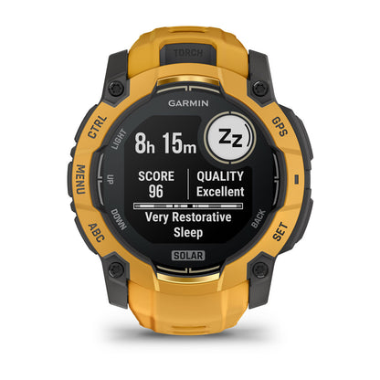 Instinct® 3 – 50 mm, Solar Sunburst with Sunburst/Gray Band