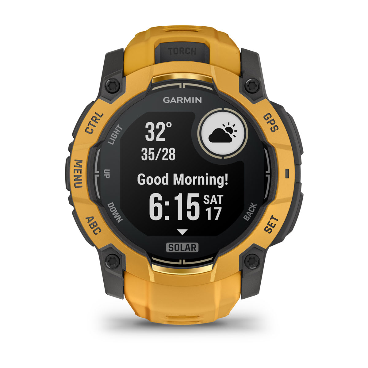 Instinct® 3 – 50 mm, Solar Sunburst with Sunburst/Gray Band