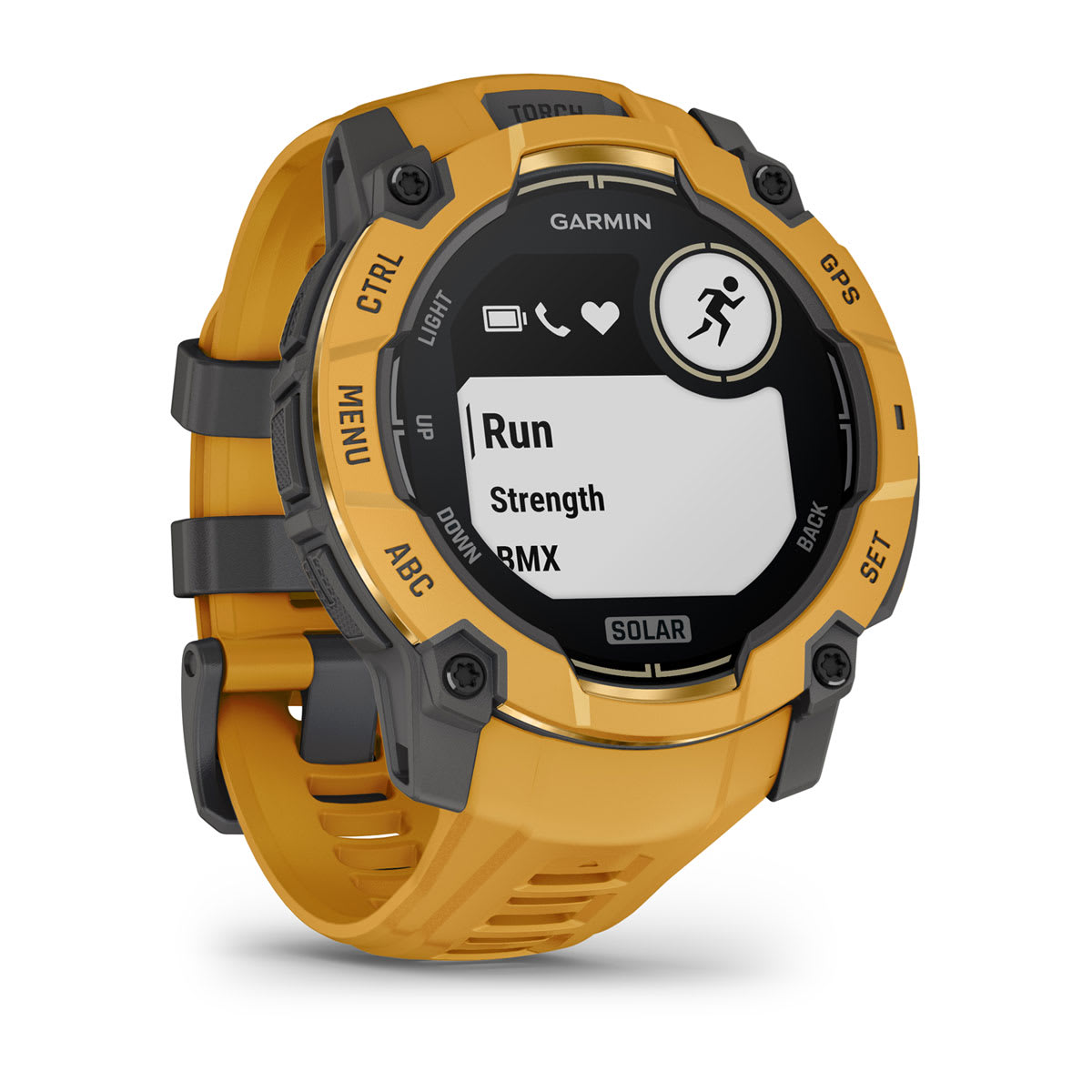 Instinct® 3 – 50 mm, Solar Sunburst with Sunburst/Gray Band