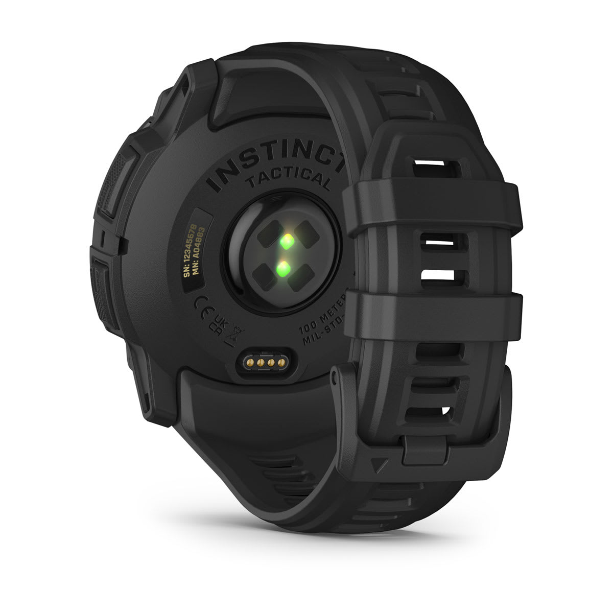 Instinct® 3 – 50 mm, AMOLED, Tactical Edition Black with Black Band