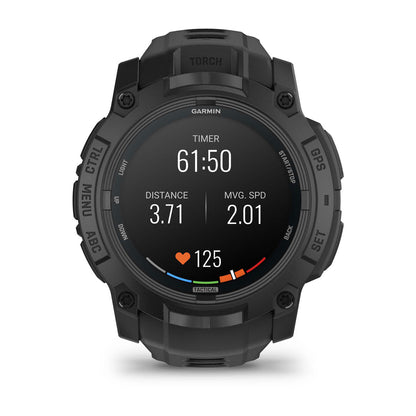 Instinct® 3 – 50 mm, AMOLED, Tactical Edition Black with Black Band