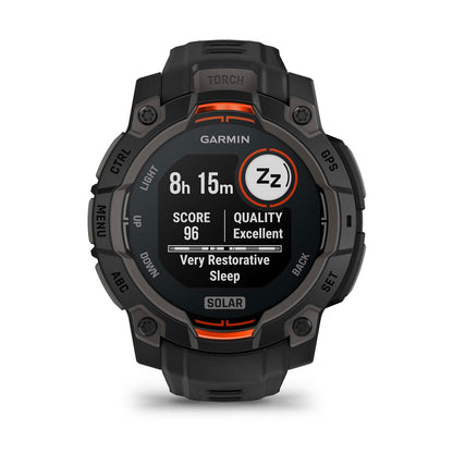 Instinct® 3 – 45 mm, Solar Black with Black Band