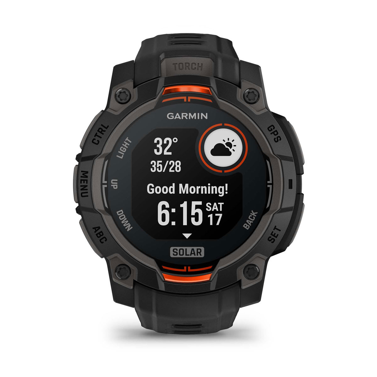 Instinct® 3 – 45 mm, Solar Black with Black Band