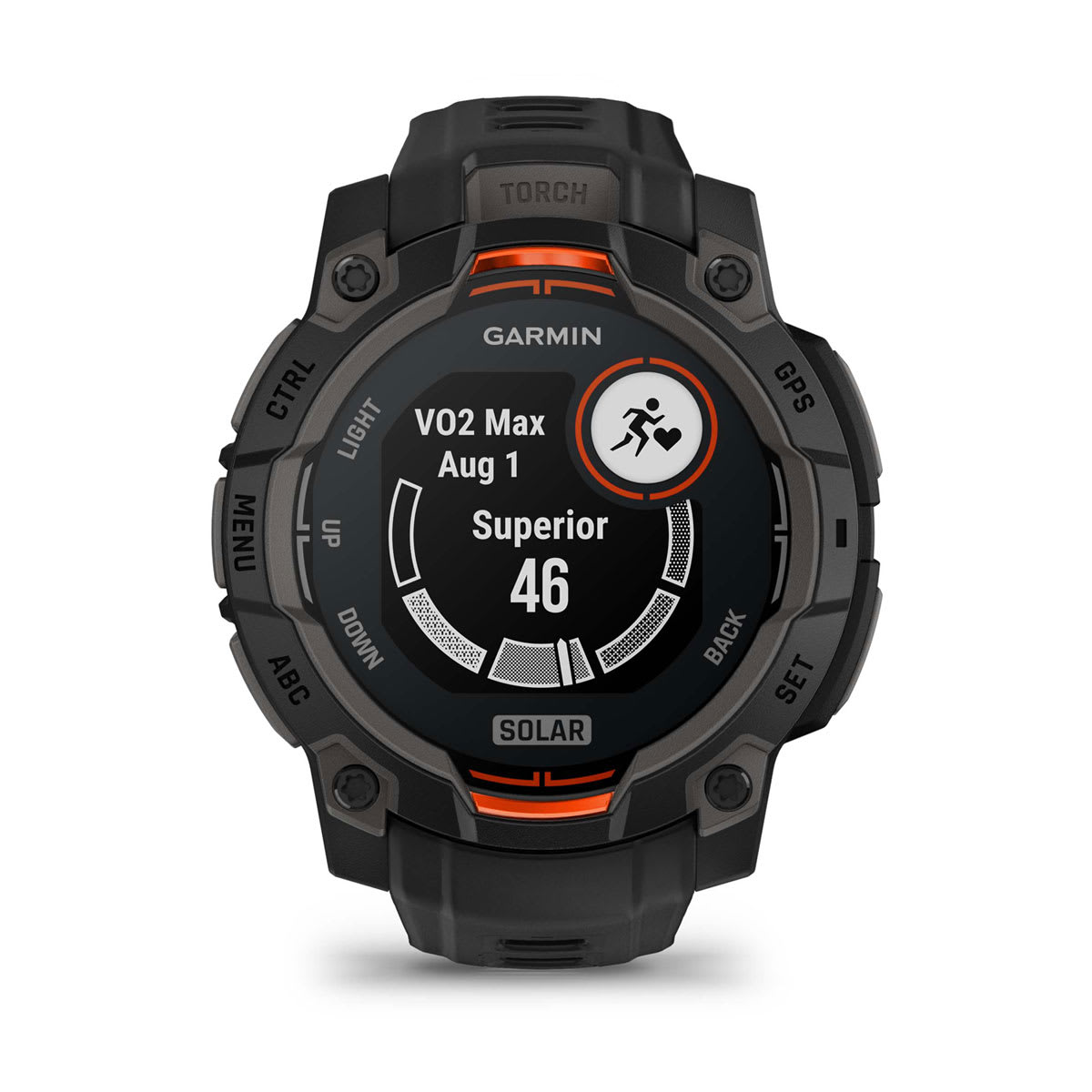 Instinct® 3 – 45 mm, Solar Black with Black Band