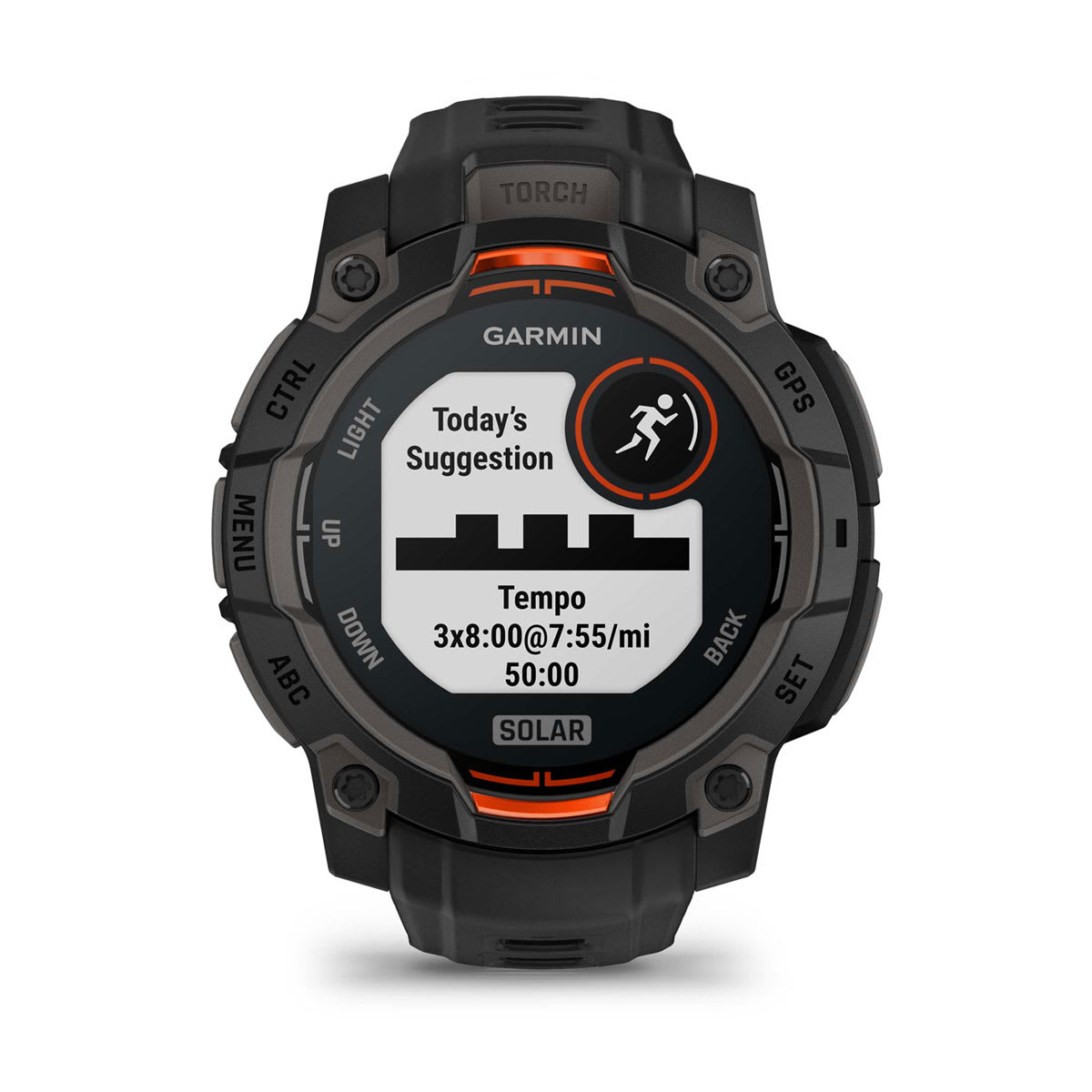 Instinct® 3 – 45 mm, Solar Black with Black Band