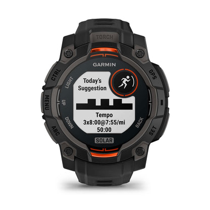 Instinct® 3 – 45 mm, Solar Black with Black Band
