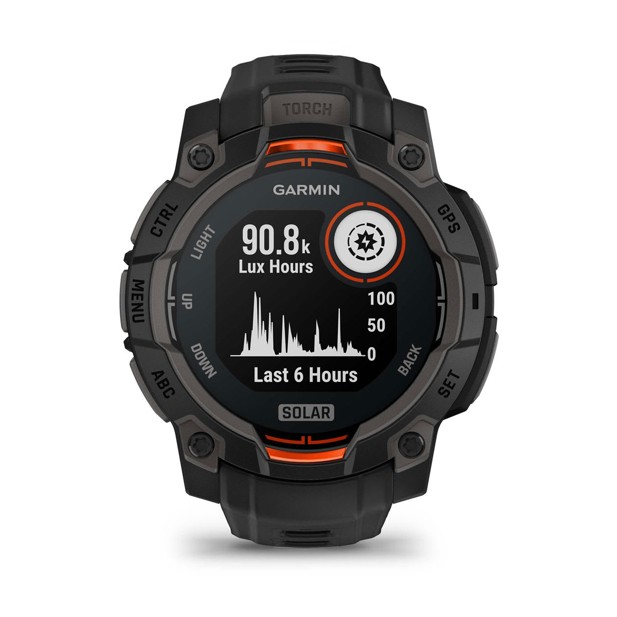 Instinct® 3 – 45 mm, Solar Black with Black Band