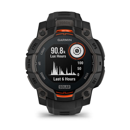 Instinct® 3 – 45 mm, Solar Black with Black Band