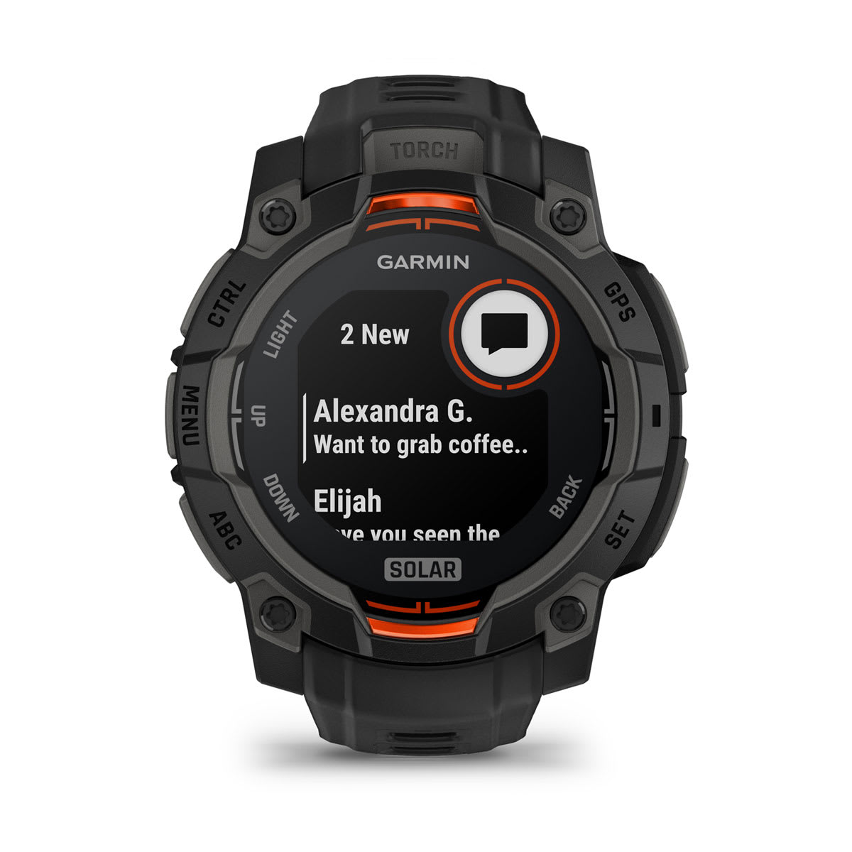 Instinct® 3 – 45 mm, Solar Black with Black Band
