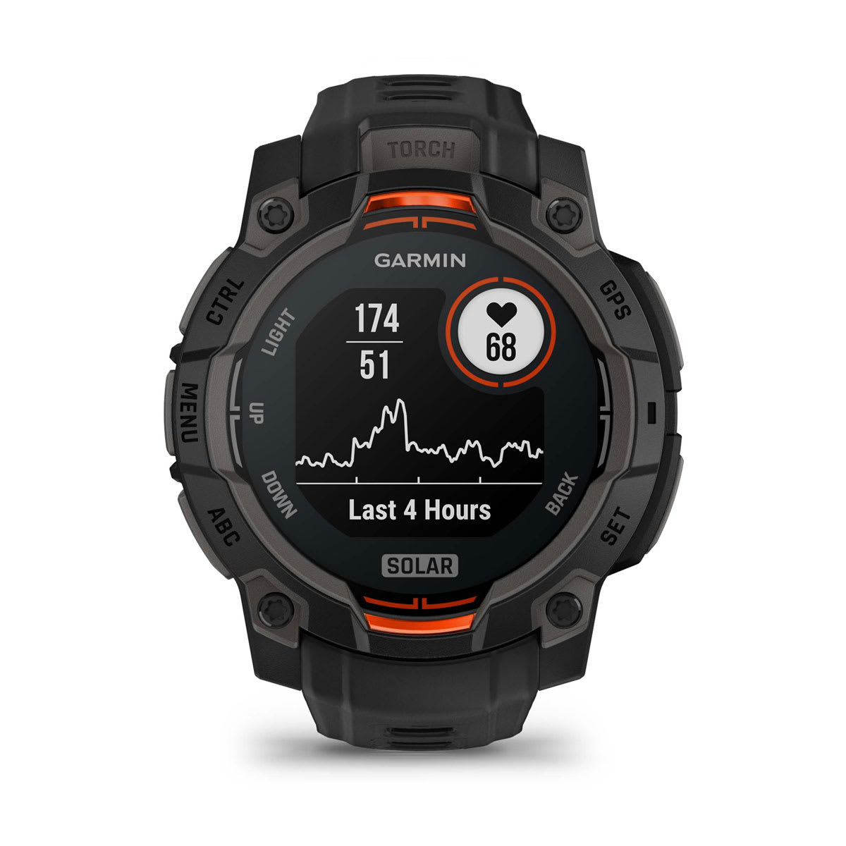 Instinct® 3 – 45 mm, Solar Black with Black Band