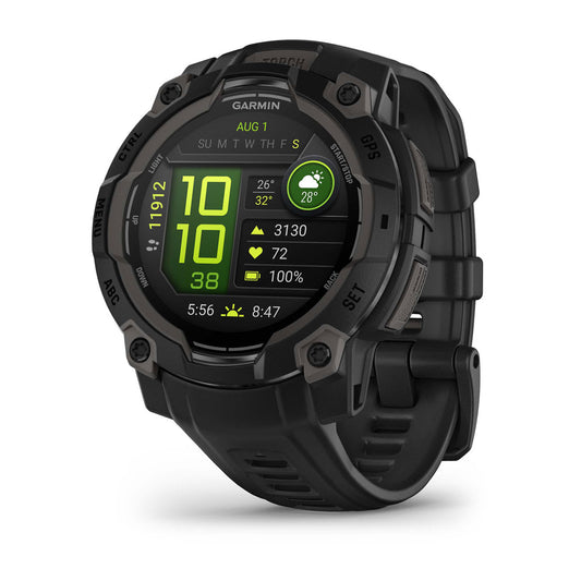 Instinct® 3 – 45 mm, AMOLED Black with Black Band