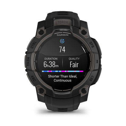 Instinct® 3 – 45 mm, AMOLED Black with Black Band