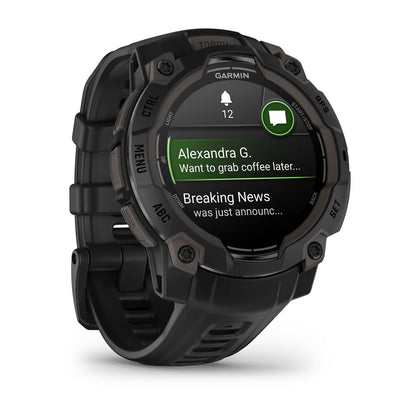 Instinct® 3 – 45 mm, AMOLED Black with Black Band