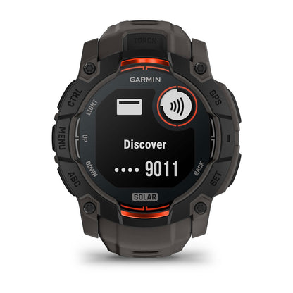 Instinct® 3 – 50 mm, Solar Black with Charcoal Band