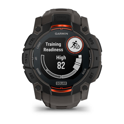 Instinct® 3 – 50 mm, Solar Black with Charcoal Band